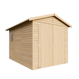 Wooden garage M105 - 297 x 205 cm - 6 m2 | Timbela.com