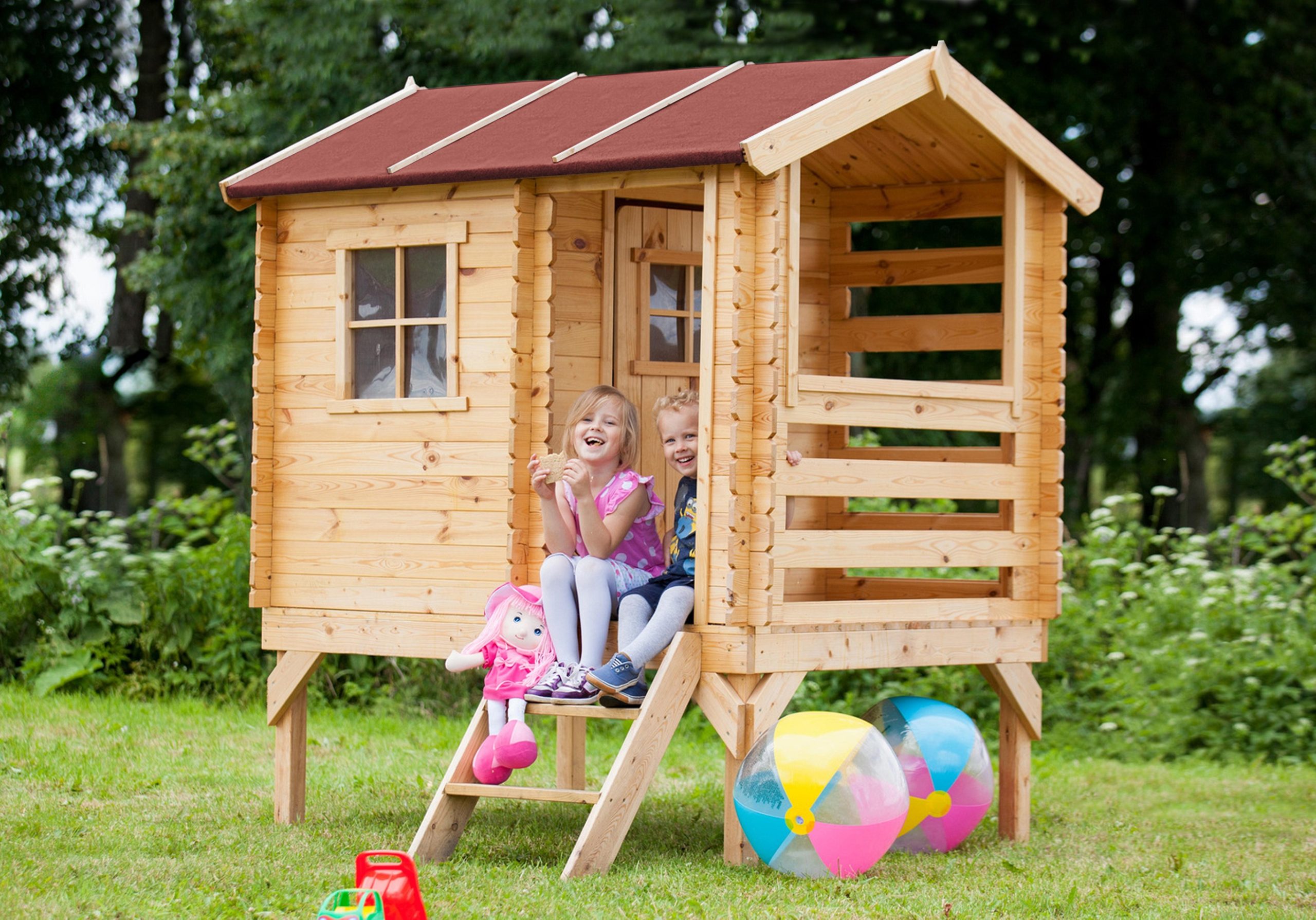 Cabane enfant exterieur 1.1m2 - Maisonnette en bois pour enfants