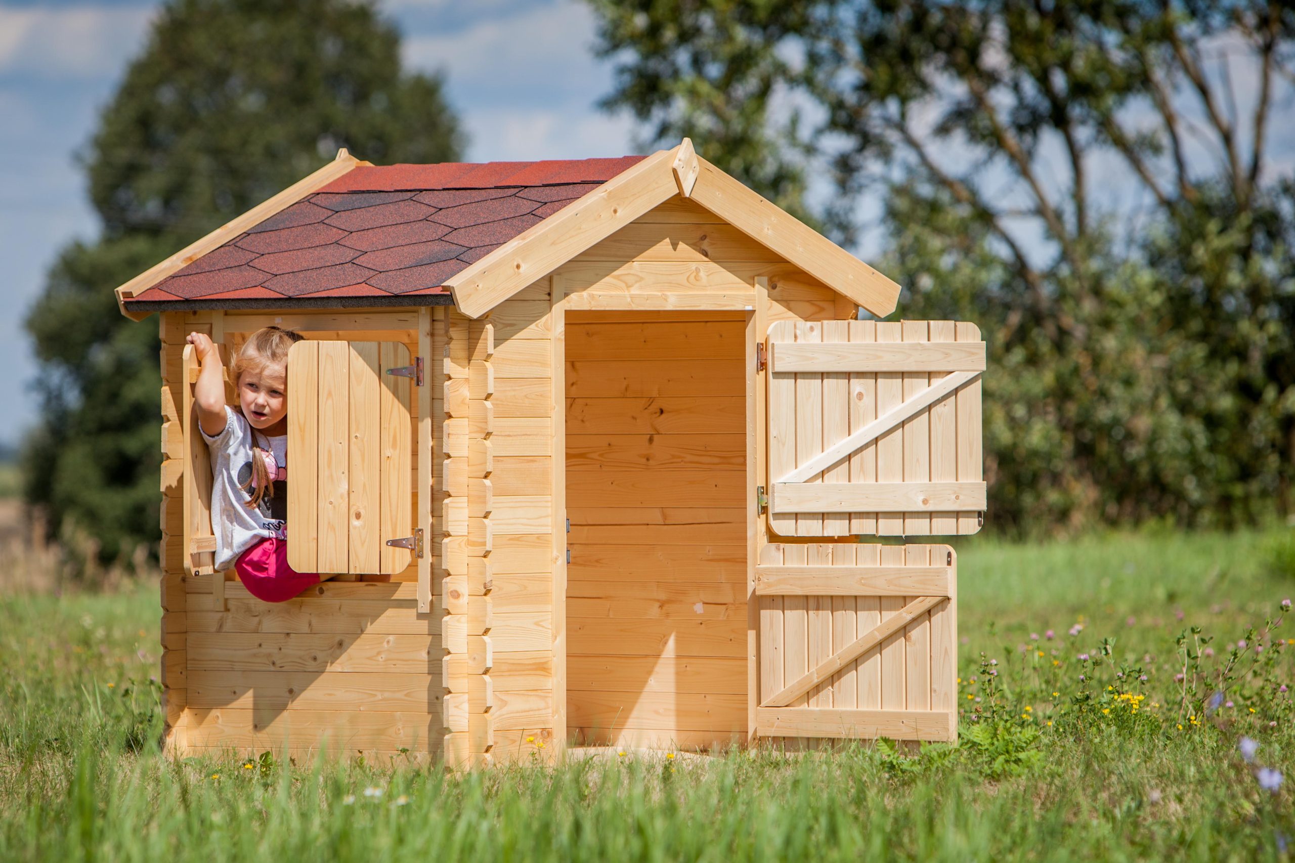 Casetta per bambini in legno M516 senza pavimento - 1.1 m2