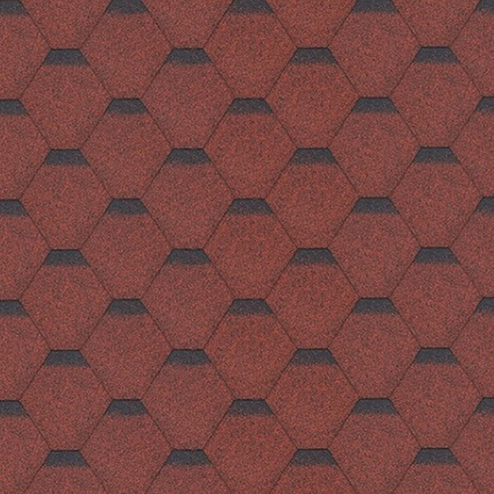 Bardeaux bitumineux Hexagonal Rock H-BROWN, couleur marron