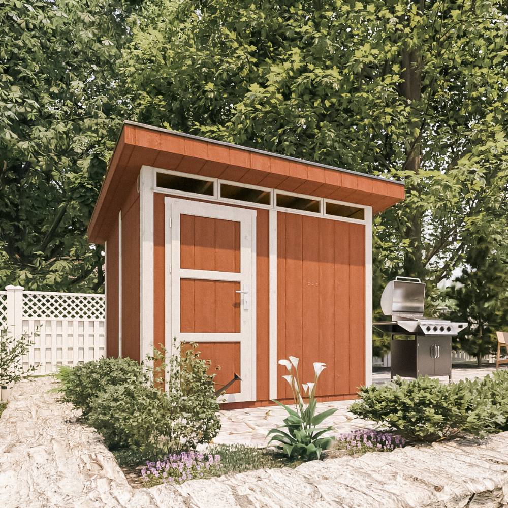 LP® SmartSide® panel shed M903 - 236 x 250 cm - 6 m2 | Timbela.com
