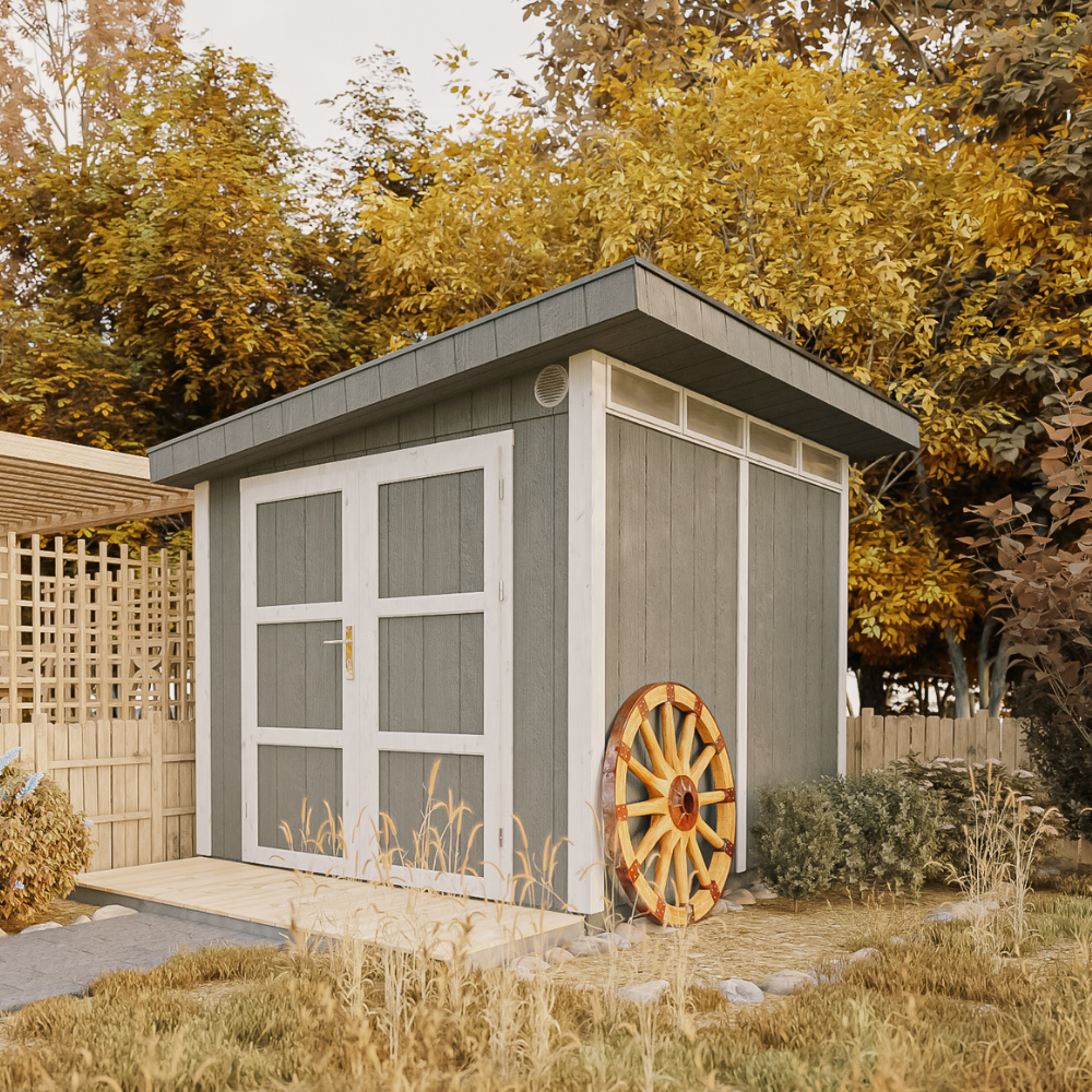 LP® SmartSide® panel shed M903A - 236 x 250 cm - 6 m2 | Timbela.com