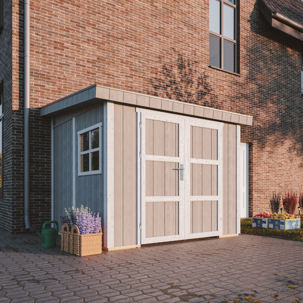 LP® SmartSide® panel shed M938B - 236 x 250 cm - 6 m2 | Timbela.com