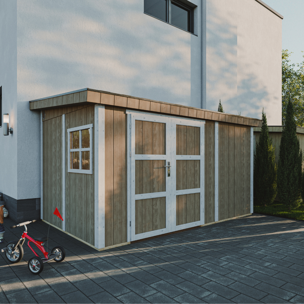 LP® SmartSide® panel shed M939B - 236 x 368 cm - 9 m2 | Timbela.com