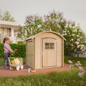 Wooden playhouse M505 - 130 x 106 cm | Timbela.com