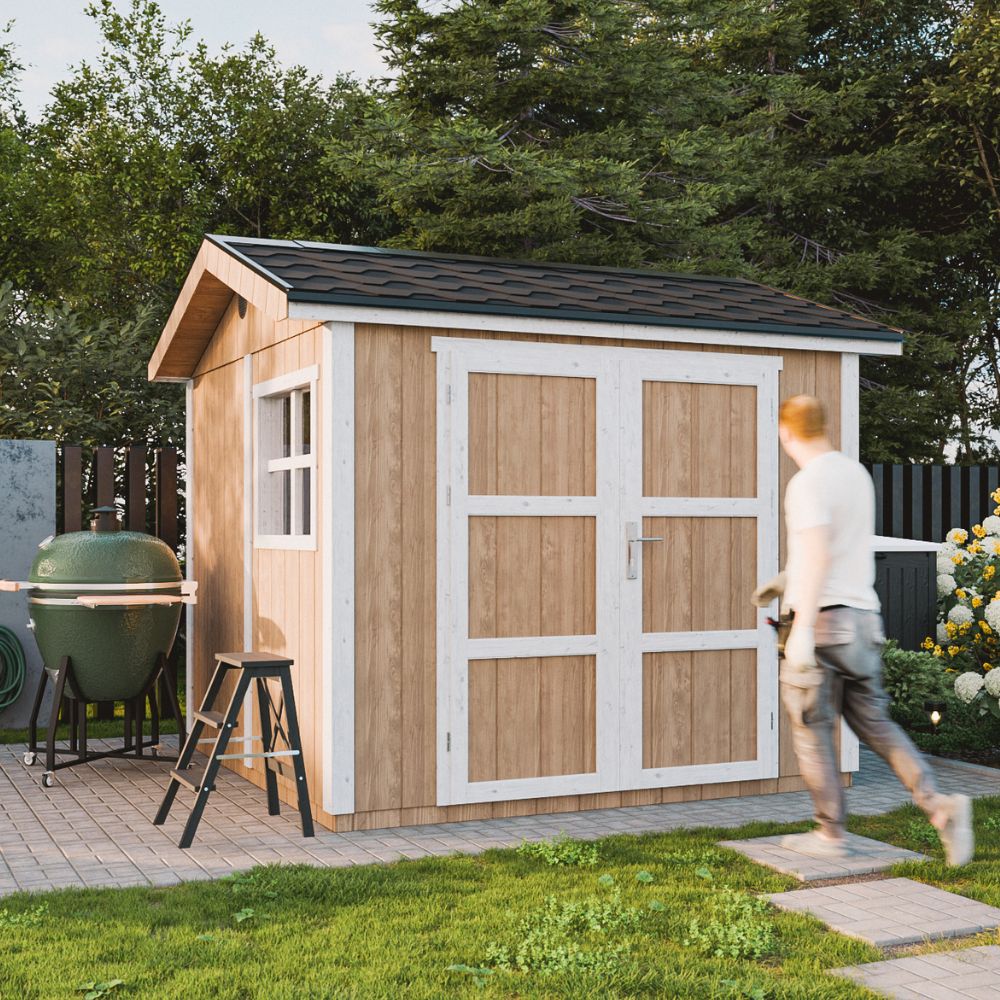 LP® SmartSide® panel shed M913A - 236 x 250 cm - 6 m2 | Timbela.com